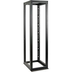 Tripp Lite SmartRack 50U Heavy-Duty 4-Post Open Frame Rack Frame, 3000lb Capacity, Cable Management, Removable Panels, Casters, 19" Width, Black - SR4POST50HD (5 Year Warranty)