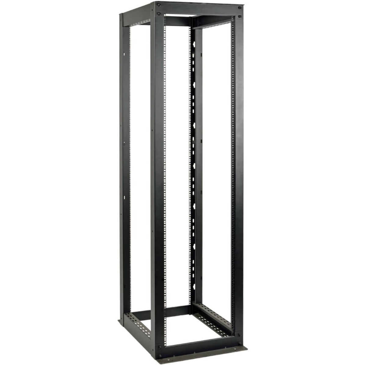 Tripp Lite SR4POST52HD Heavy-Duty 4-Post Open Frame Rack, Cable Management, Removable Side Panel, Casters