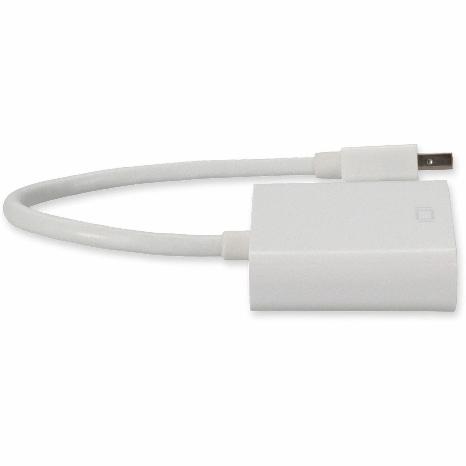 AddOn MB570Z/B-AO Mini DisplayPort/DVI Video Cable, Active, 7.87" Length, 1920 x 1200 Supported Resolution