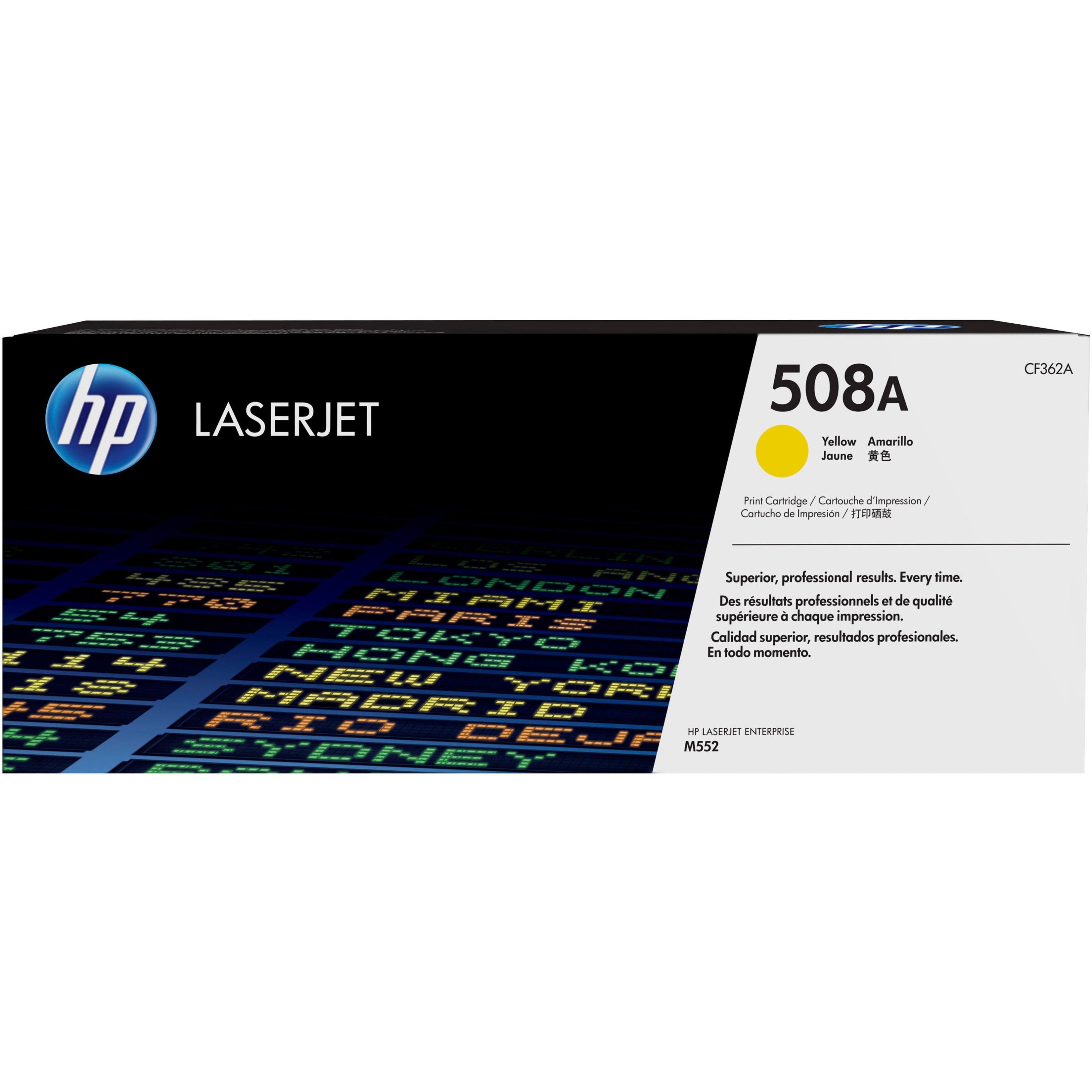 HP CF362A 508A Toner Cartridge, Yellow, 5000 Page Yield