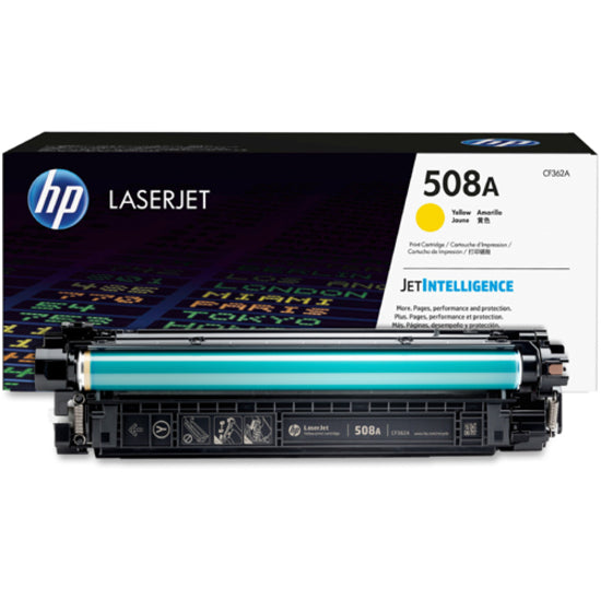 HP CF362A 508A Toner Cartridge, Yellow, 5000 Page Yield