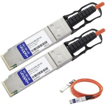 AddOn AOC-Q-Q-40G-5M-AO Fiber Optic Network Cable, 40GBase-AOC QSFP+ to QSFP+ Direct Attach Cable (850nm, MMF, 5m)