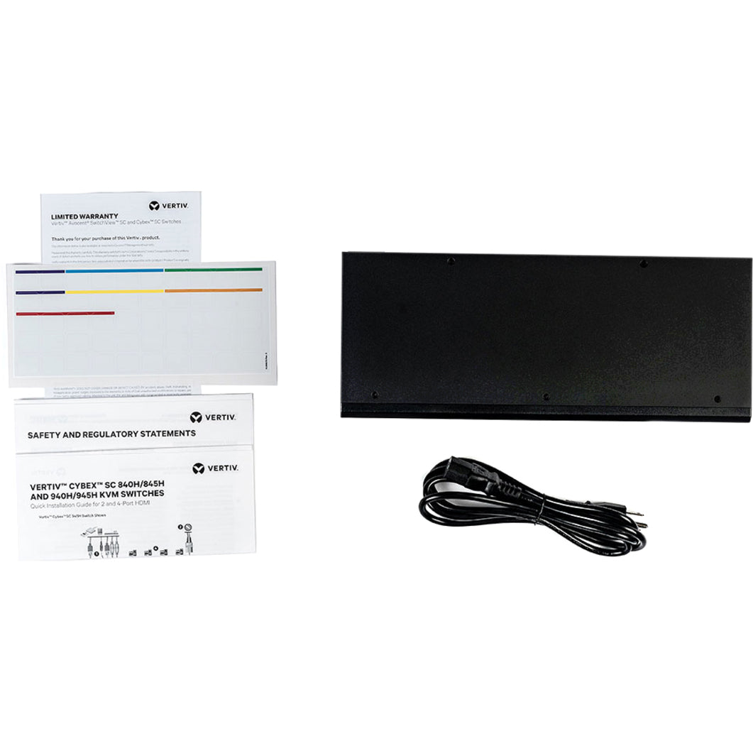 AVOCENT SC940H-001 Cybex SC900 Secure Desktop KVM Switch, 4 Port Dual-Head, HDMI, TAA