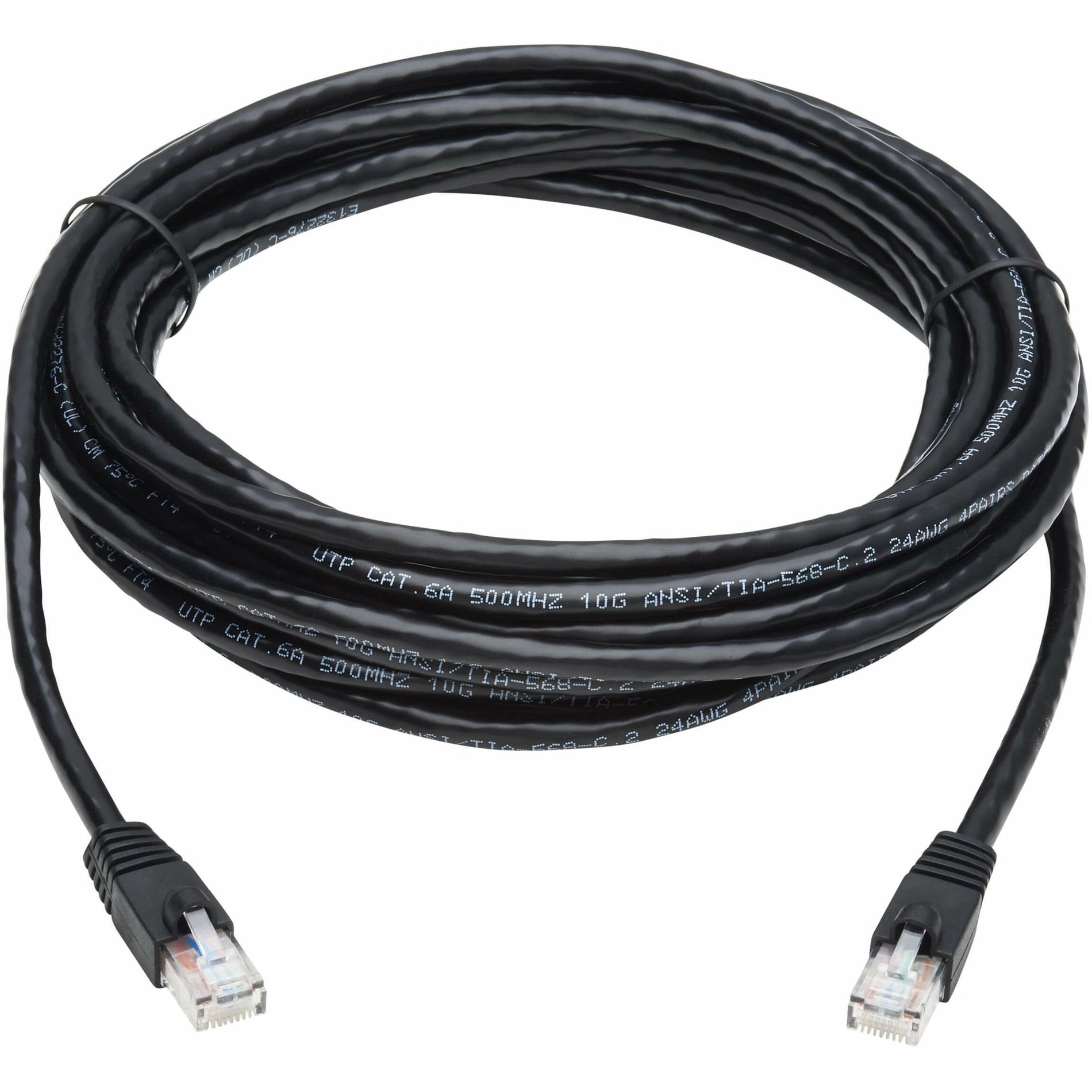 Tripp Lite N261-020-BK Cat.6a Patch Network Cable, 20 ft, 10 Gbit/s, RJ-45 Male