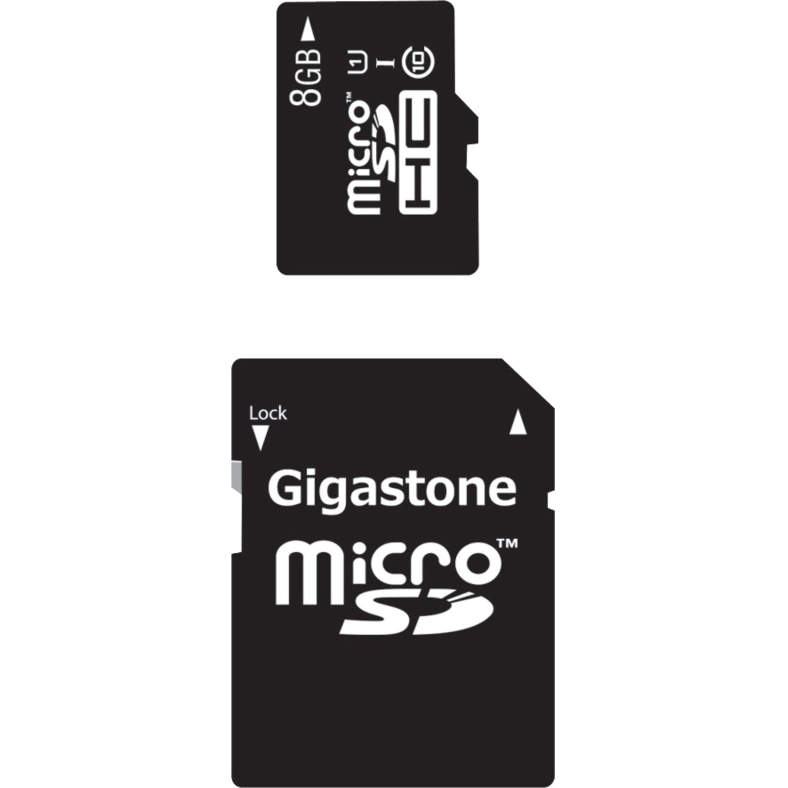 การ์ด microSDHC คลาส 10 UHS-1 พร้อมอะแดปเตอร์ SD (8GB) กันน้ำ กันรังสี เอ็กซ์