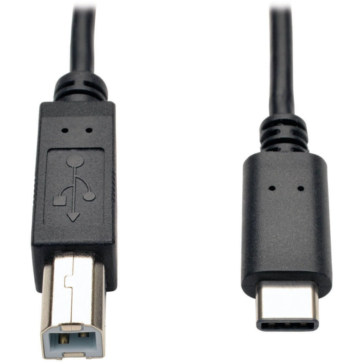 Tripp Lite U040-006 USB Type-B Male to USB-C Hi-speed Cable 6Ft Black トリップライト U040-006 USB タイプ B メス to USB-C ハイスピードケーブル、6フィート、ブラック