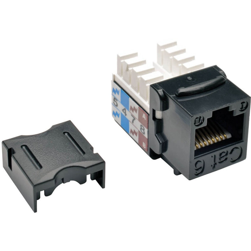 Tripp Lite Cat6 keystone jack with detachable protective cap and RJ-45 connector interface