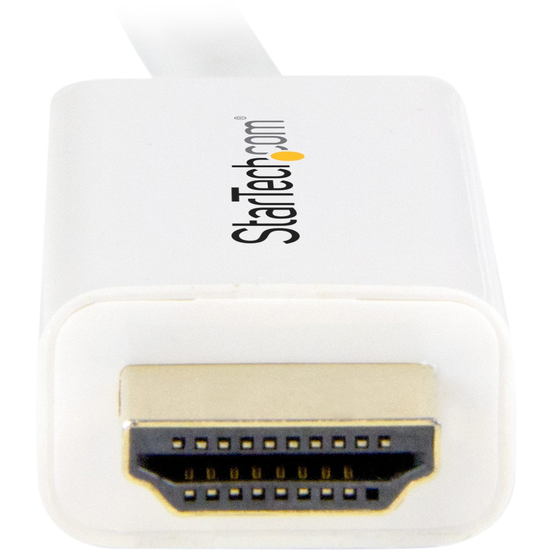 StarTech.com -> StarTech.com (Marca: StarTech.com) MDP2HDMM2MW -> MDP2HDMM2MW Mini -> Mini DisplayPort -> DisplayPort to -> a HDMI -> HDMI Converter -> Convertidor Cable -> Cable 6 ft (2m) -> 6 pies (2m) 4K -> 4K White -> Blanco