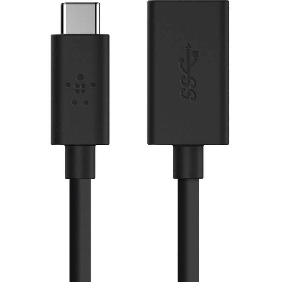 Belkin F2CU036BTBLK 30 USB-C zu USB-A Adapter Reversible Charging 5" Kabellänge