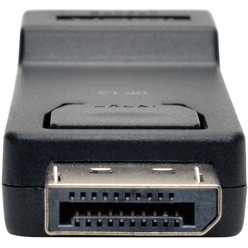 Detailed view of DisplayPort connector interface on adapter