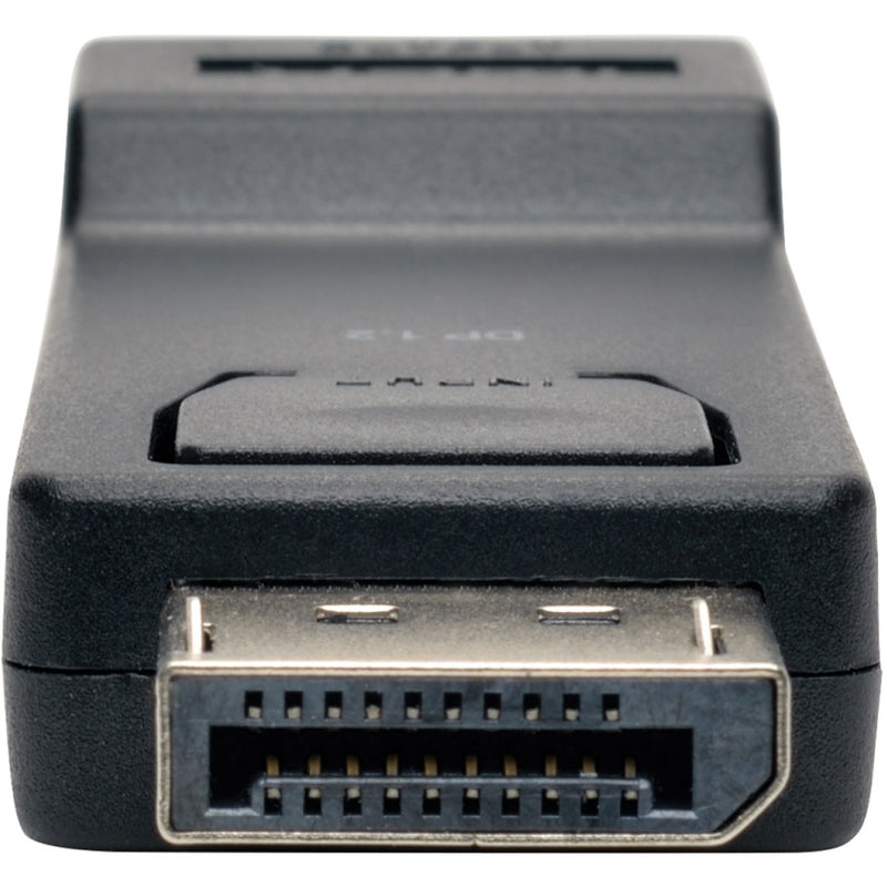 Close-up of DisplayPort connector pins on Tripp Lite adapter