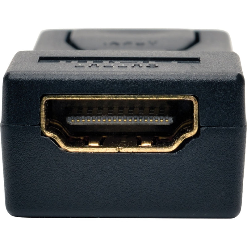 Close-up of HDMI female port on Tripp Lite adapter