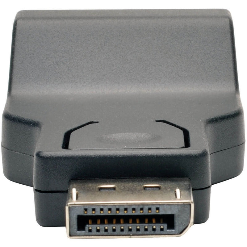 Angled view of DisplayPort connector showing compact adapter design