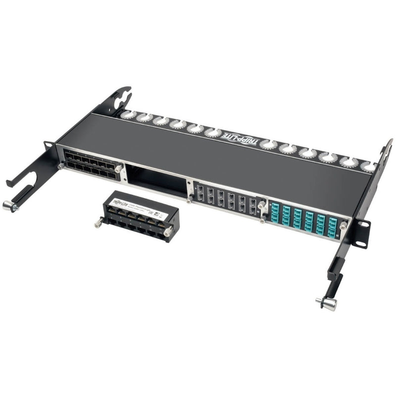 System integration view showing cassette mounted in Tripp Lite chassis