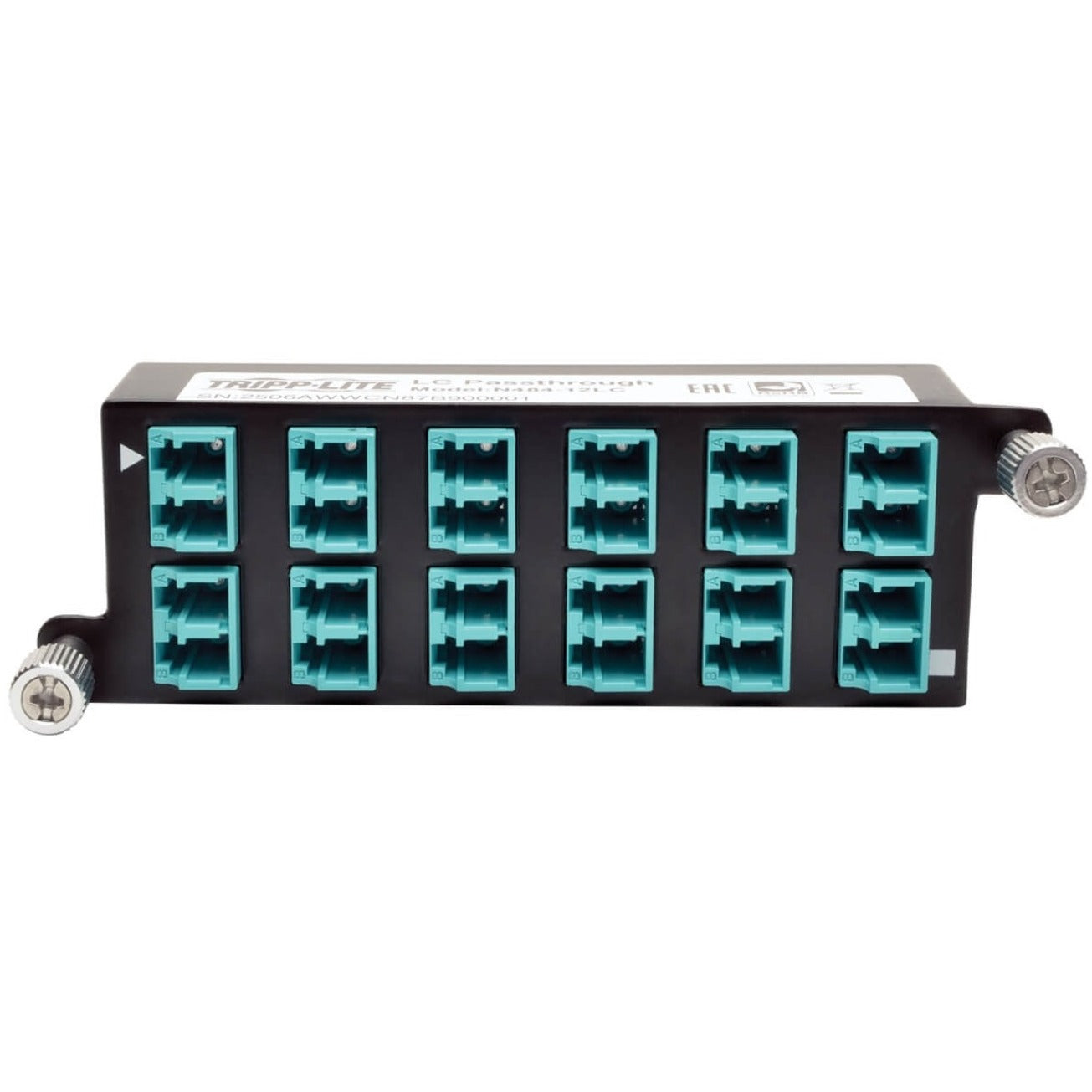 Tripp Lite N484-12LC 10GbE 通道盒 - (x12) LC 双工 网络补丁面板 特力品牌 - 特力