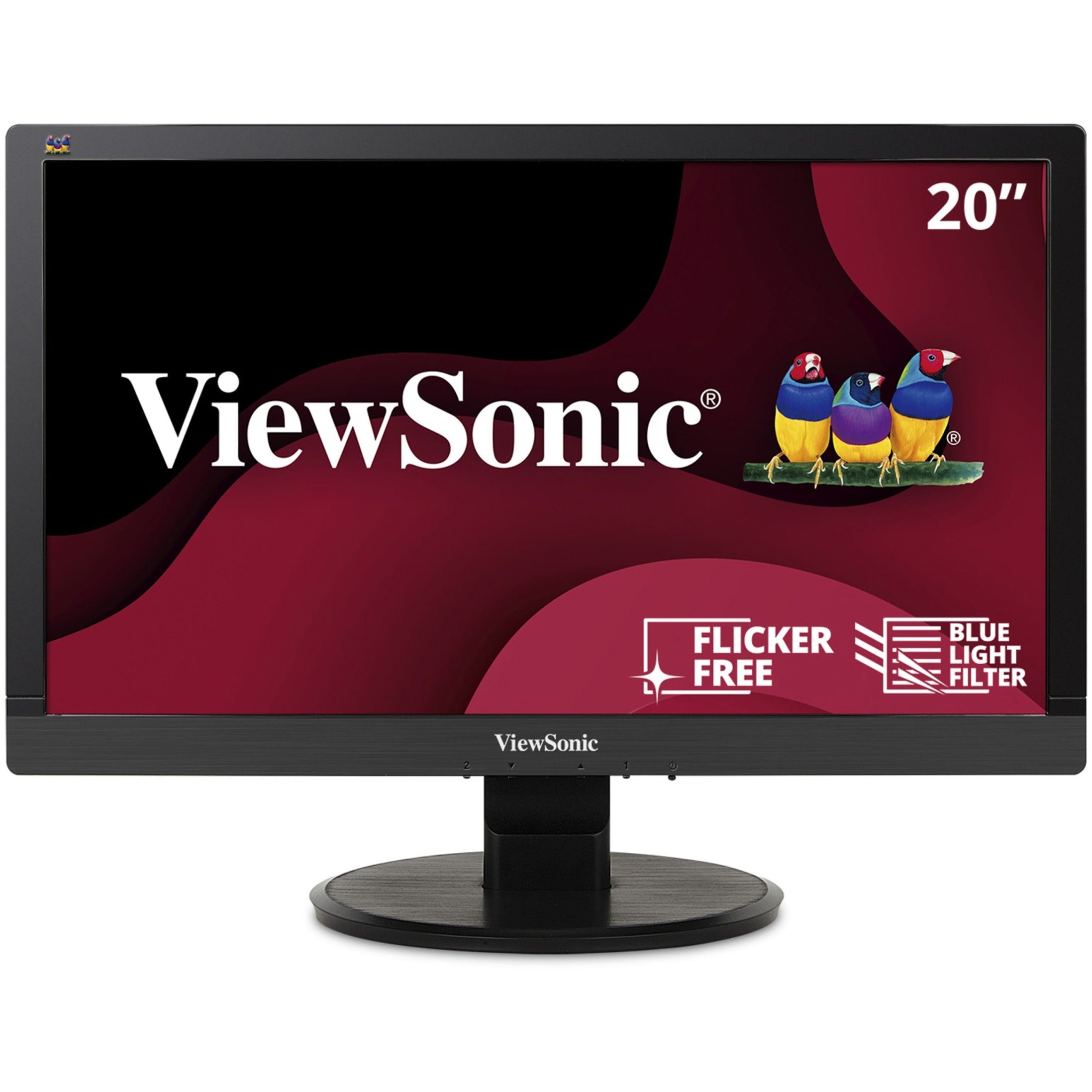 ViewSonic VA2055SA 20 Full HD LED Monitor, Black - High Contrast, Energy Star Certified