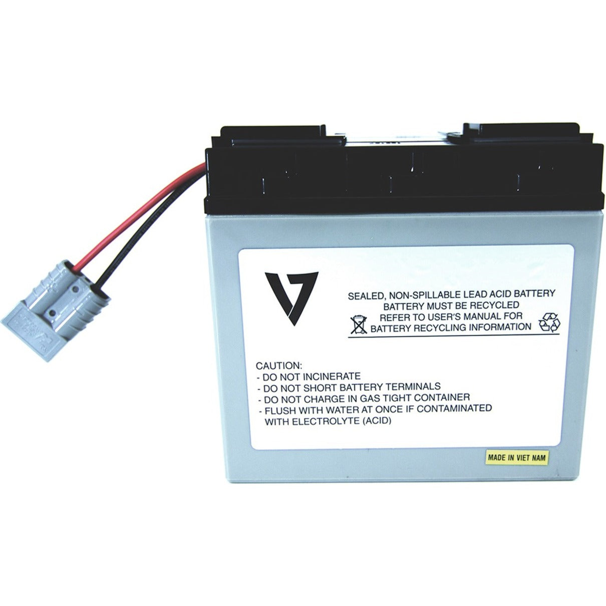 V7 RBC7-V7 UPS Replacement Battery for APC RBC7, 24V DC, 5 Year Battery Life, Lead Acid, Leak Proof/Maintenance-free