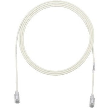 Panduit Cat.6 UTP patch cable in off-white color with RJ-45 connectors showing slim profile design