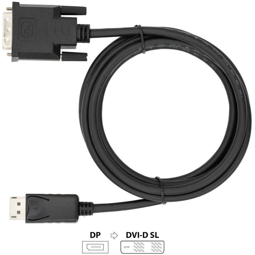 VisionTek 900799 DisplayPort to SL DVI 1.8M Active Cable (M/M), Plug & Play, Eyefinity Technology, 1920 x 1200 Supported Resolution