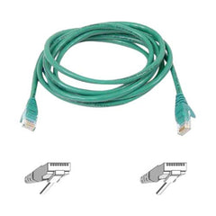 Belkin Cat6 Snagless Network Patch Cable, 50ft Green, RJ-45 Male/Male, Gold-Plated Connectors, Copper Conductor, Supports Gigabit Ethernet - A3L980-50-GRN-S (Lifetime Warranty)