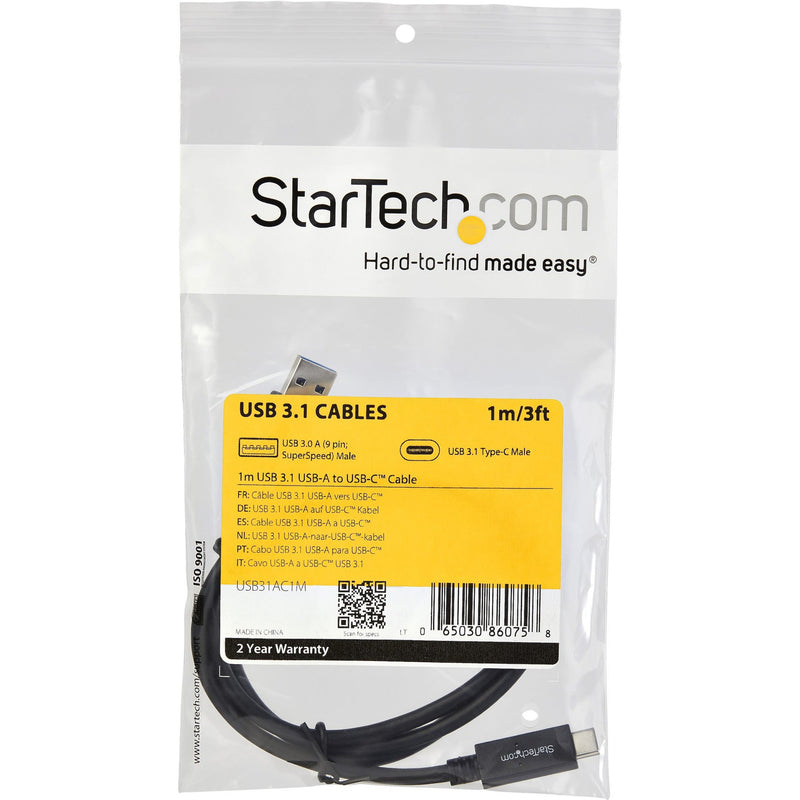 StarTech.com USB cable retail packaging showing product information and specifications