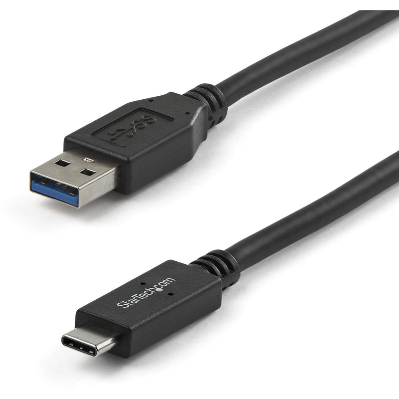 StarTech.com USB 3.1 cable showing USB-A and USB-C connectors with black cable