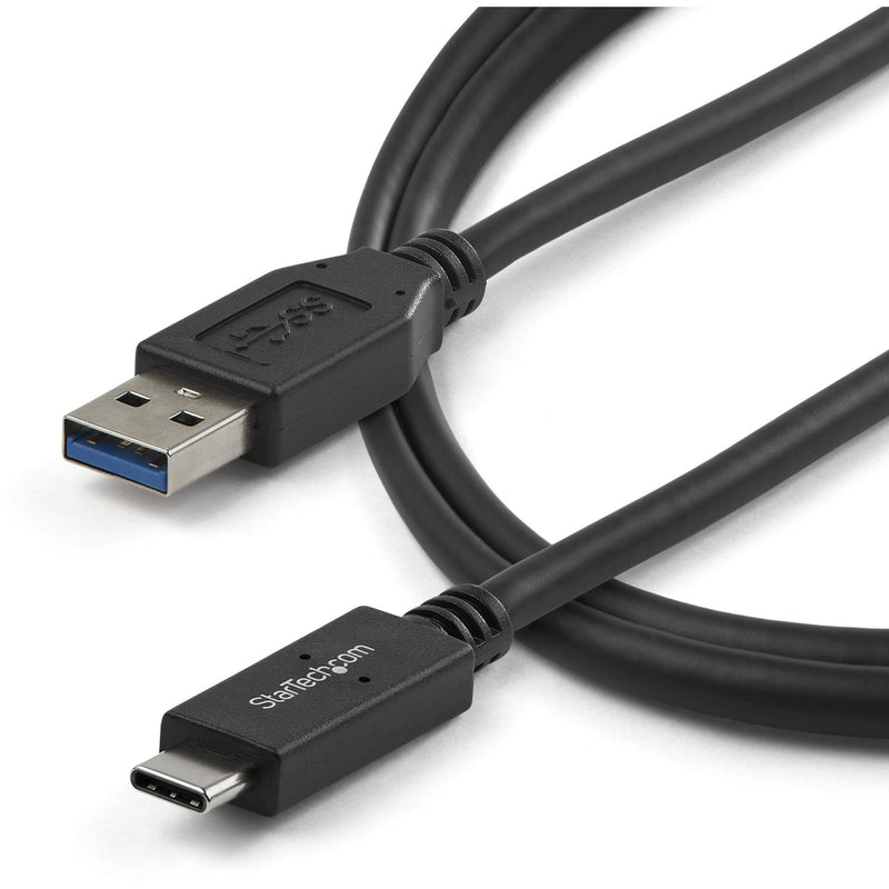 Full length view of StarTech.com USB cable showing flexible design and both connectors