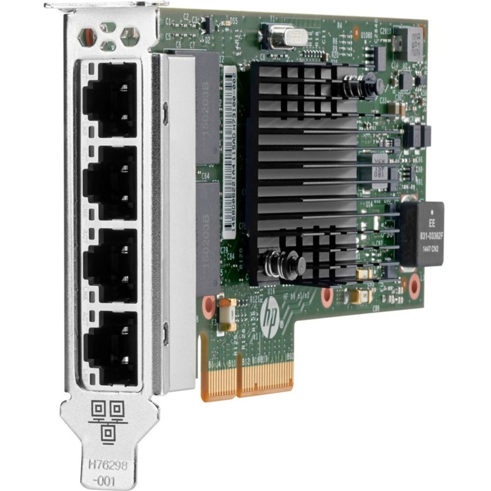 HPE 811546-B21 الإيثرنت 1 جيجابت 4-منفذ 366T محول ، PCI Express 2.1 x4 ، أسلاك ملتوية ايتش بي إي هيوليت بيكارد