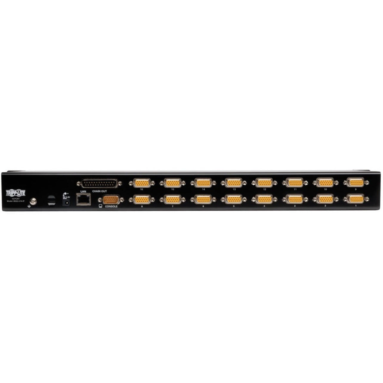 Tripp Lite B022-U16-IP NetDirector 16-Port 1U Rack-Mount IP KVM Switch, USB/PS2 Combo, 2048 x 1536 Resolution, 3 Year Warranty
