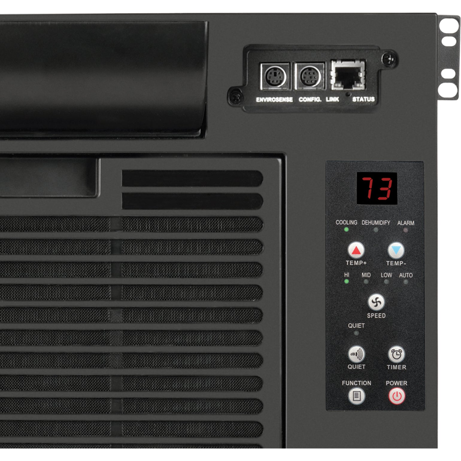 Detail view of SRCOOL7KRM network management ports and control interface-alternate-image10