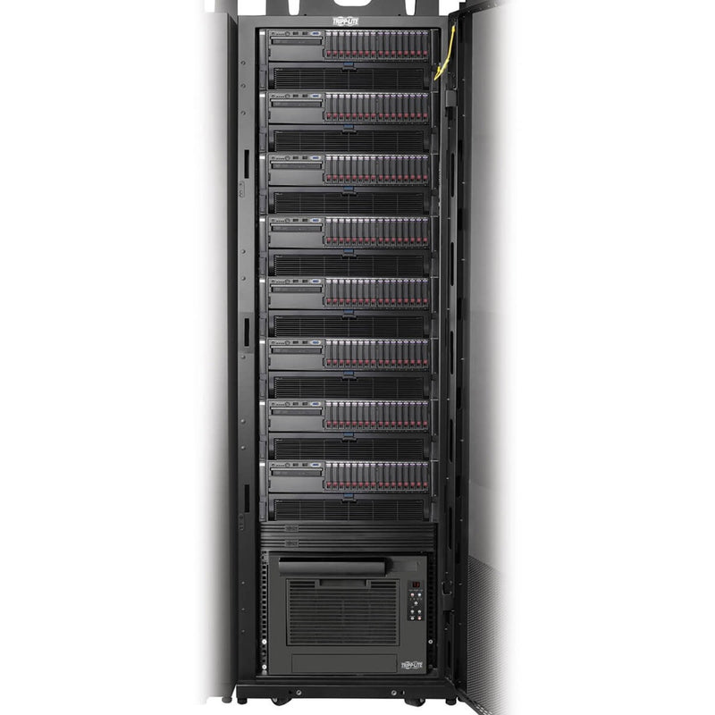 SRCOOL7KRM installed in server rack showing integration with existing equipment