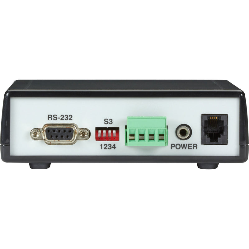 Rear panel view of Black Box ME800A-R4 Short-Haul Modem showing connection ports and interfaces