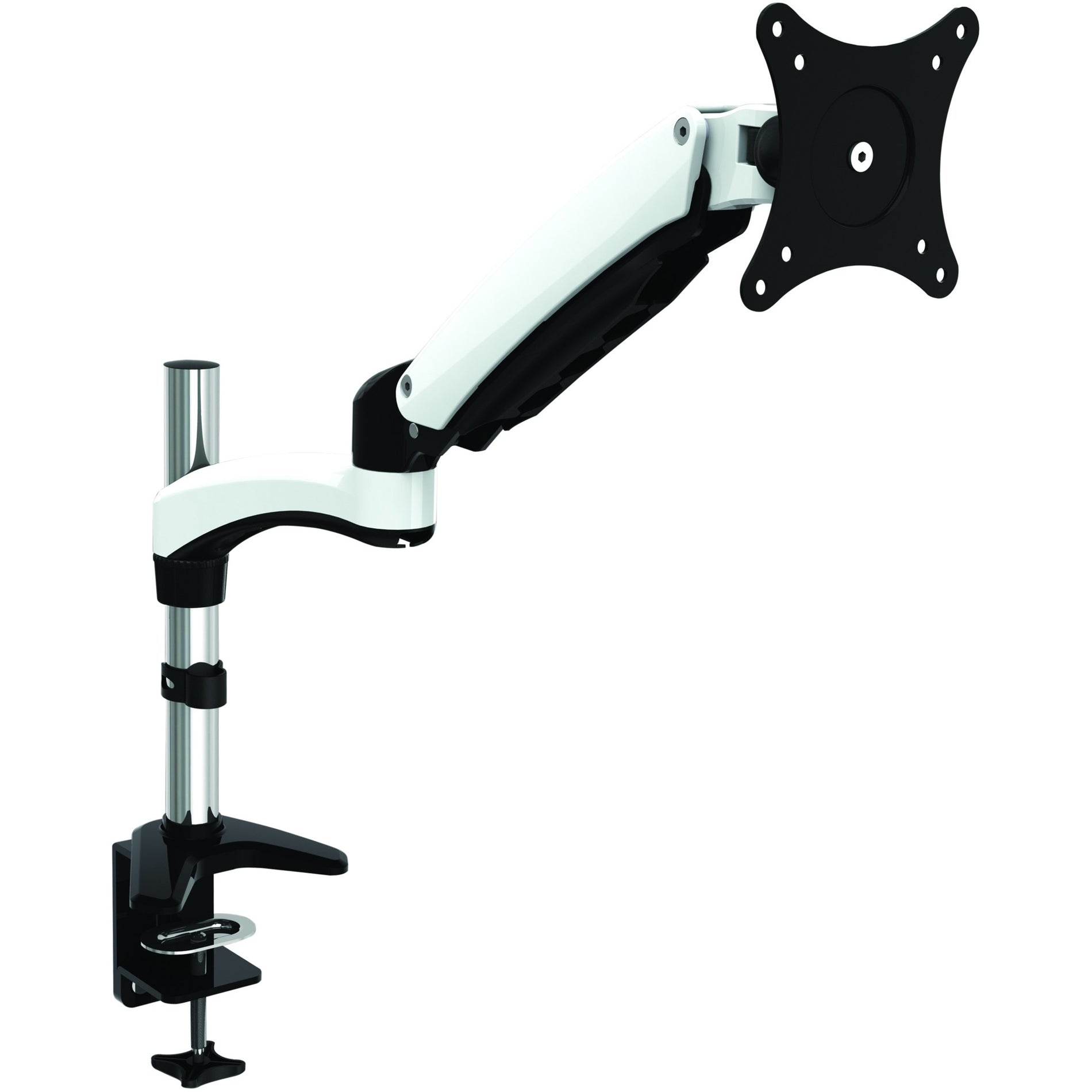 Supporto singolo per monitor HYDRA1 di Amer Mounts con braccio articolato estendibile inclinabile girevole resistente ergonomico