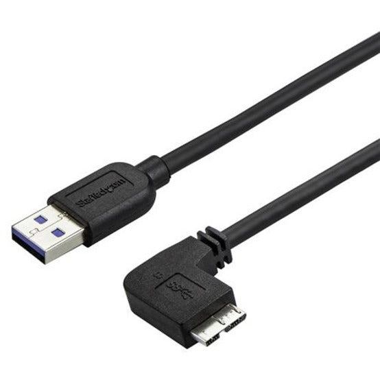 StarTech.com USB 3.0 cable showing right-angle Micro-USB connector and standard USB-A connector