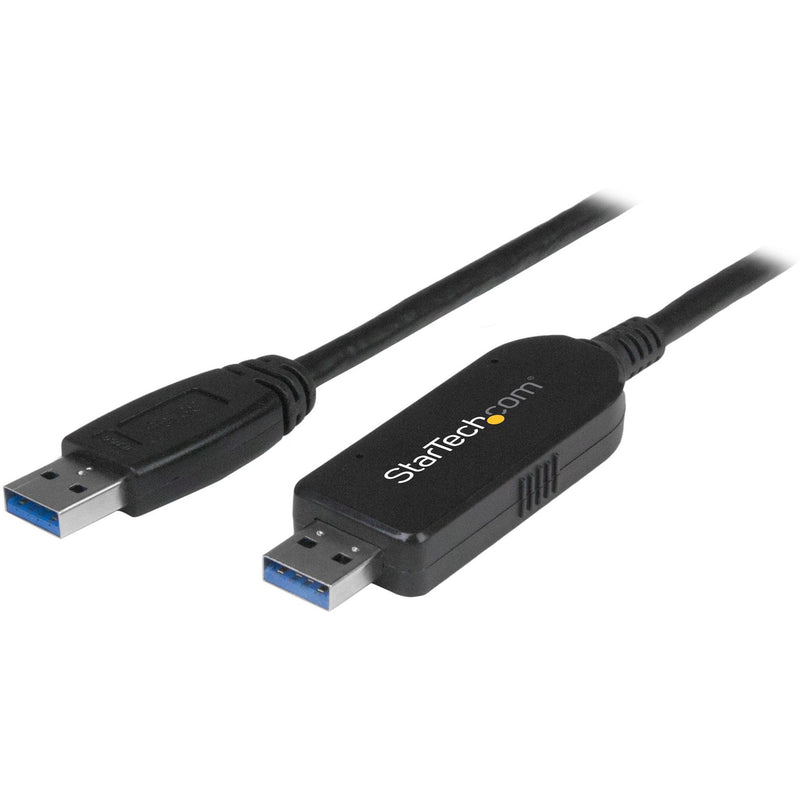 StarTech.com USB 3.0 data transfer cable showing both male connectors with blue USB ports