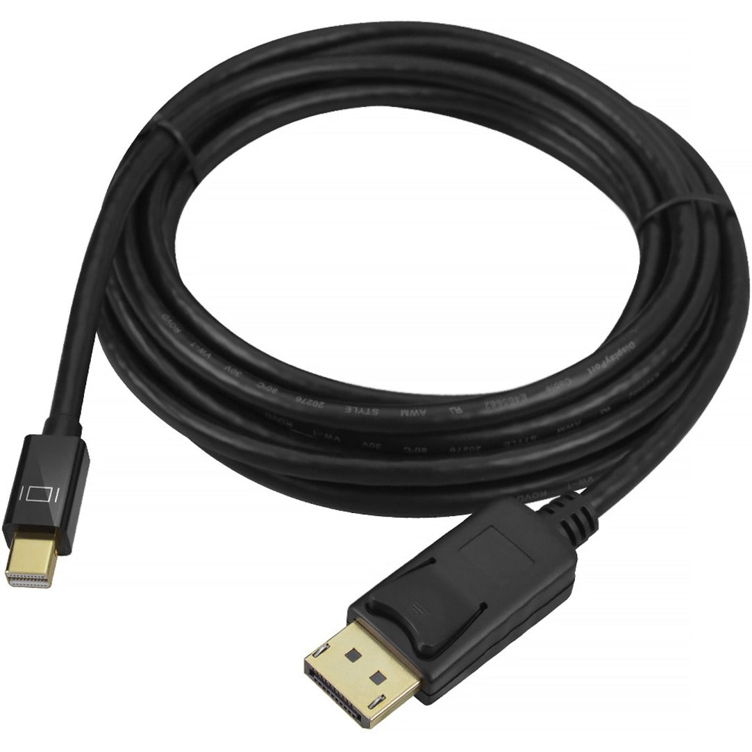 SIIG CB-DP1K12-S1 Mini DisplayPort to DisplayPort Cable - 3M, 4Kx2K Resolution, Thunderbolt Compatible