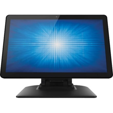 Front view of mounted 15-inch Elo I-Series display showing clear screen and stable stand