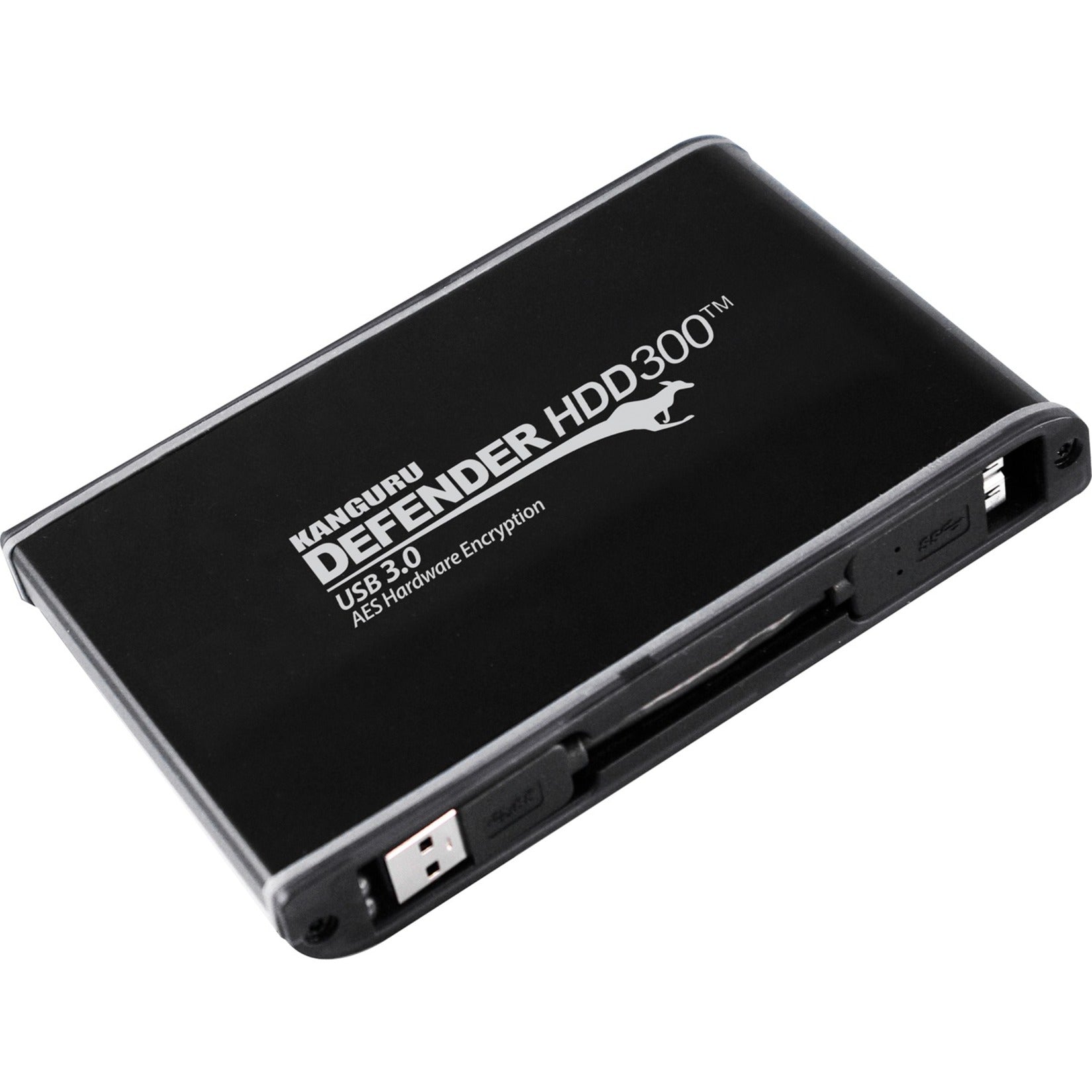 Kanguru KDH3B-300F-1TS Defender SSD300 - Encrypted USB3.0 Solid State Drive-FIPS 140-2-1TS, 1TB, TAA Compliant