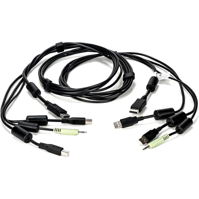 AVOCENT CBL0104 SC845D all-in-one KVM cable featuring DisplayPort, USB, and audio connectors in a 6-foot length