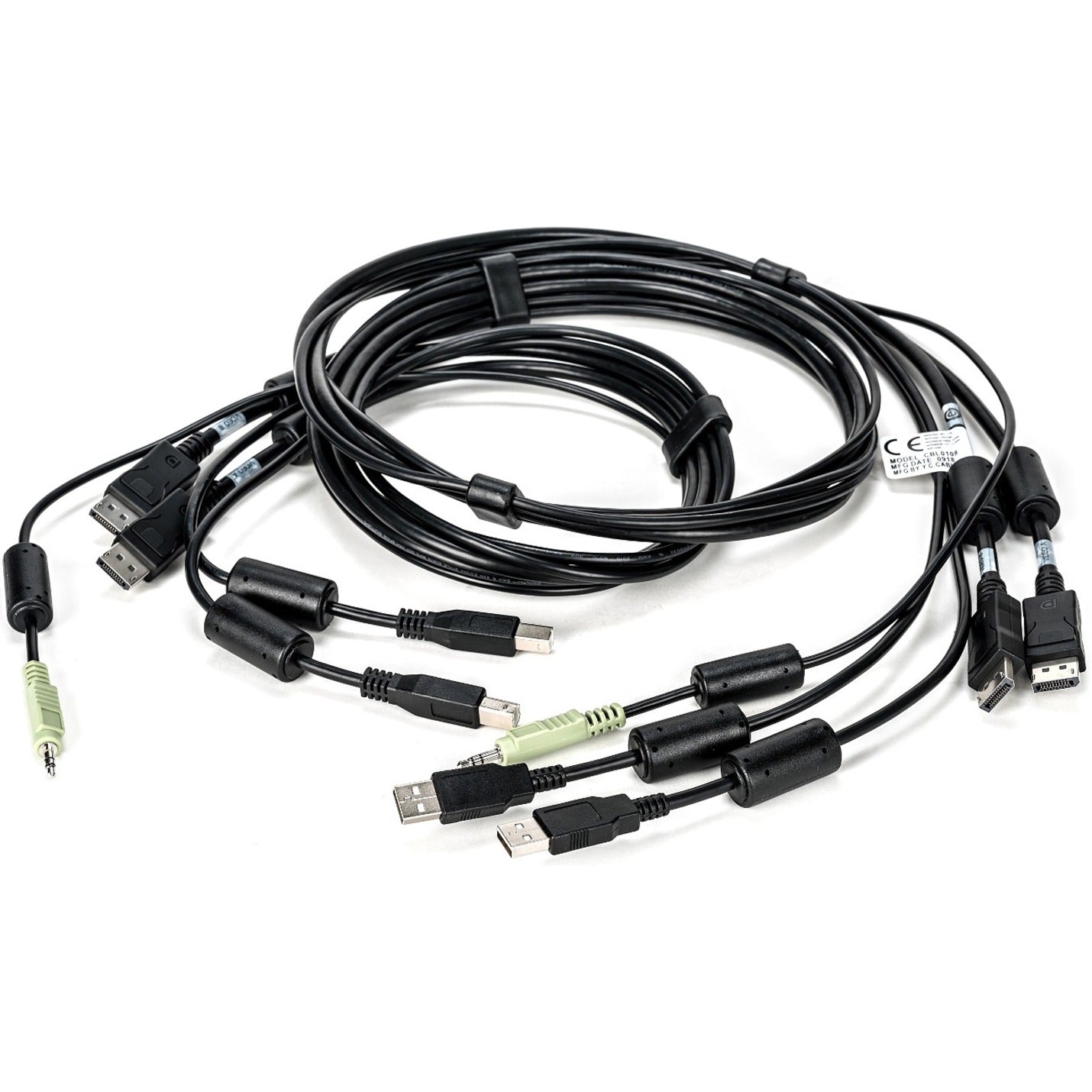 AVOCENT CBL0108 SC945D Cable - 6ft, Dual USB Keyboard and Mouse, Dual DisplayPort and Audio Cable