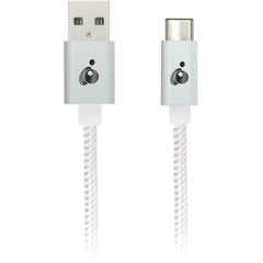 IOGEAR Charge & Sync Flip Pro Data Transfer Cable, USB-C to Reversible USB-A, 10 Gbit/s Speed, 3.30ft Flexible Tangle-free, MacBook Chromebook Compatible - G2LU3CAM01-WT (1 Year Warranty)