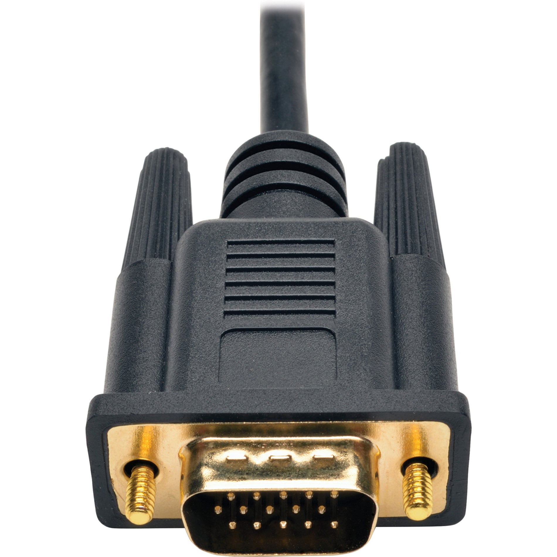 Detailed view of VGA connector with gold-plated pins and mounting screws-alternate-image3