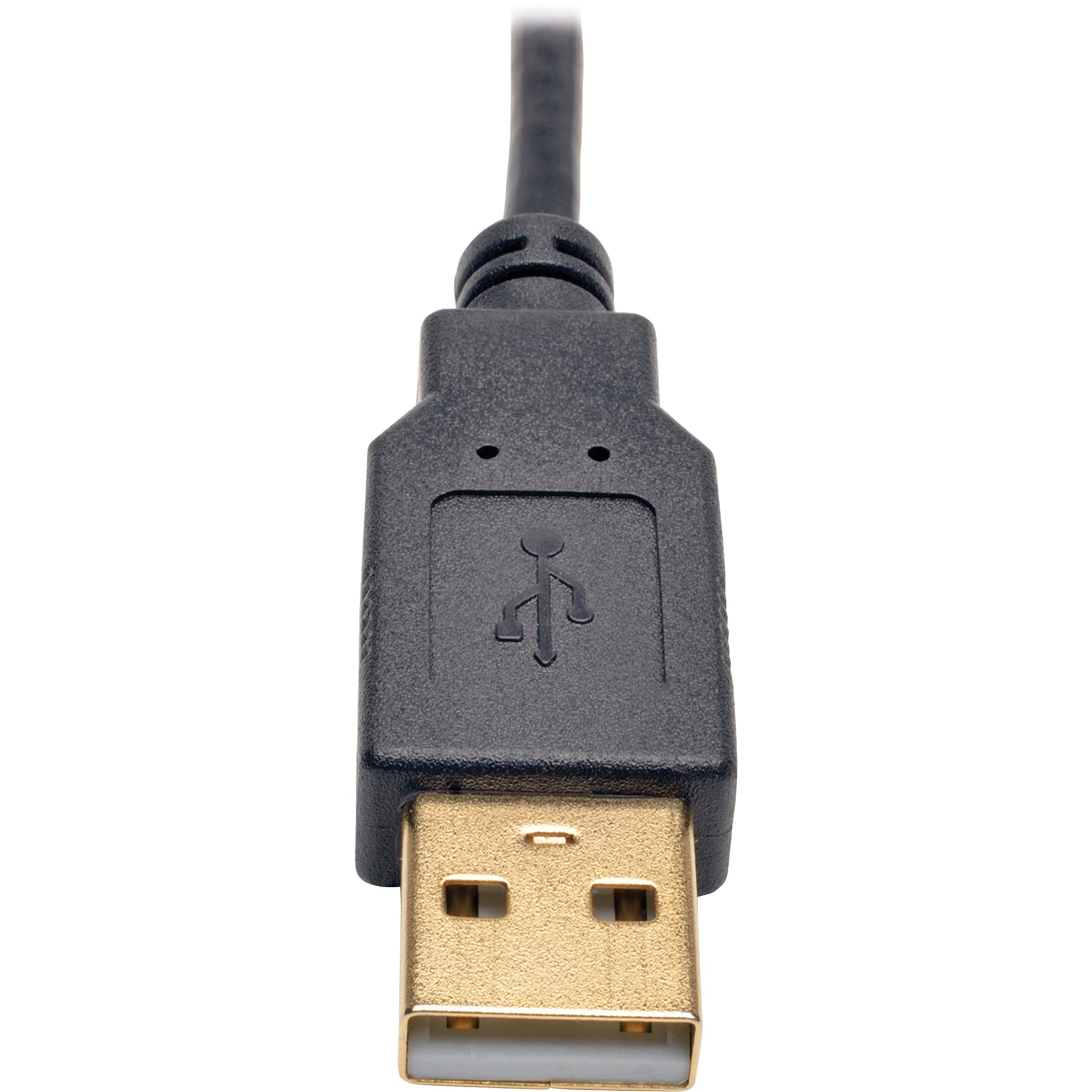 Close-up of gold-plated USB connector on VGA to HDMI converter-alternate-image2