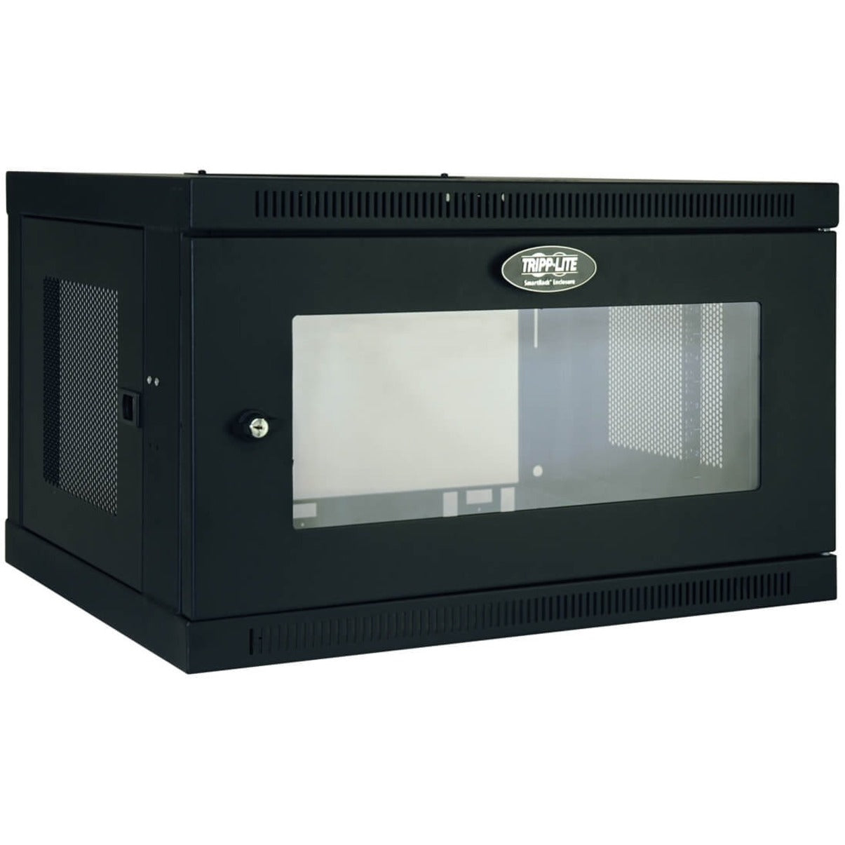 Tripp Lite 6U wall-mount rack enclosure with clear acrylic front panel and ventilation-alternate-image1