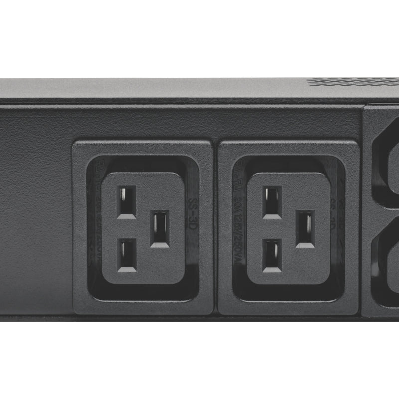 Detailed view of PDU outlet construction showing contact design