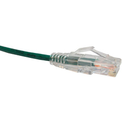 Unirise CS6-01F-GRN Clearfit Slim Cat6 Patch Cable Green 1ft 优利斯 CS6-01F-GRN Clearfit Slim Cat6 插头电缆，绿色，1英尺 优利斯 -> Unirise