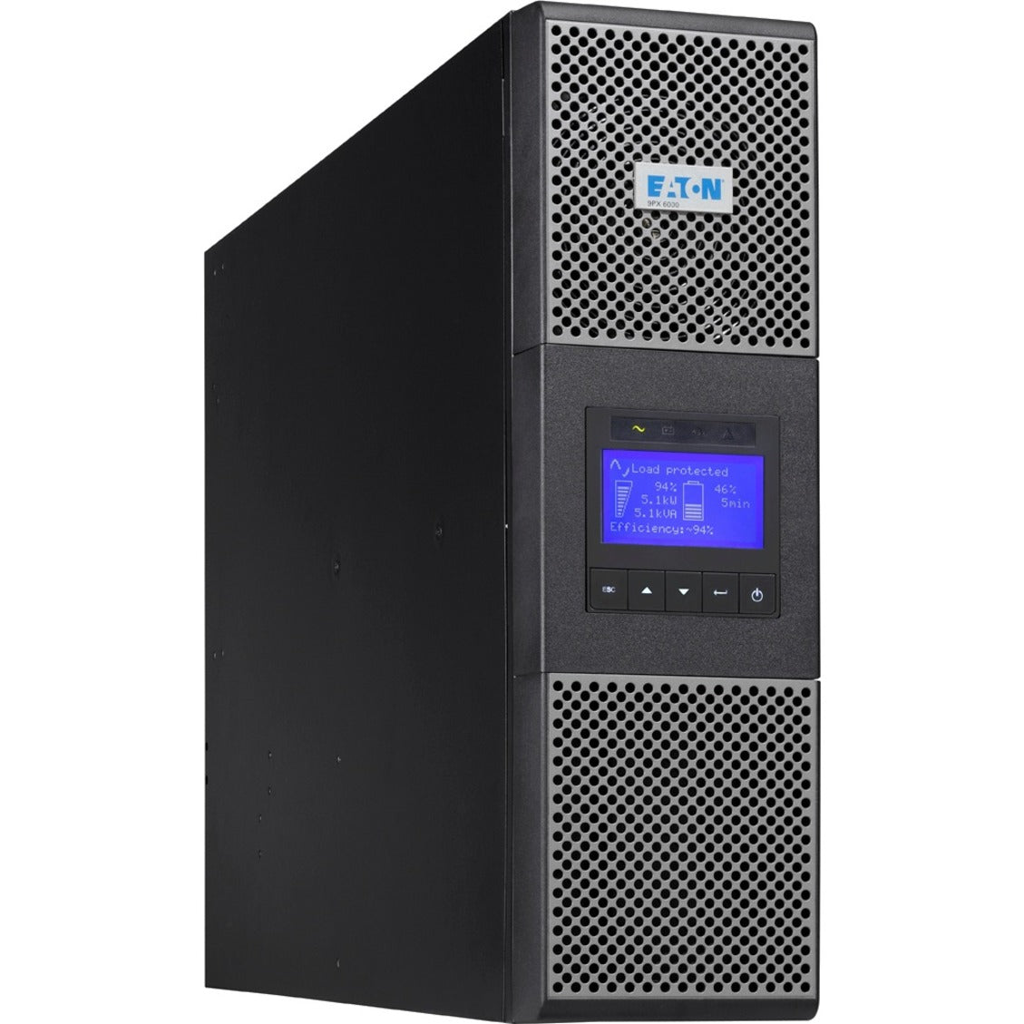 Eaton 9PX6KUS 9PX UPS, 6000 VA/5400 W, 11 Minute Backup, Rack/Tower, Energy Star, United States