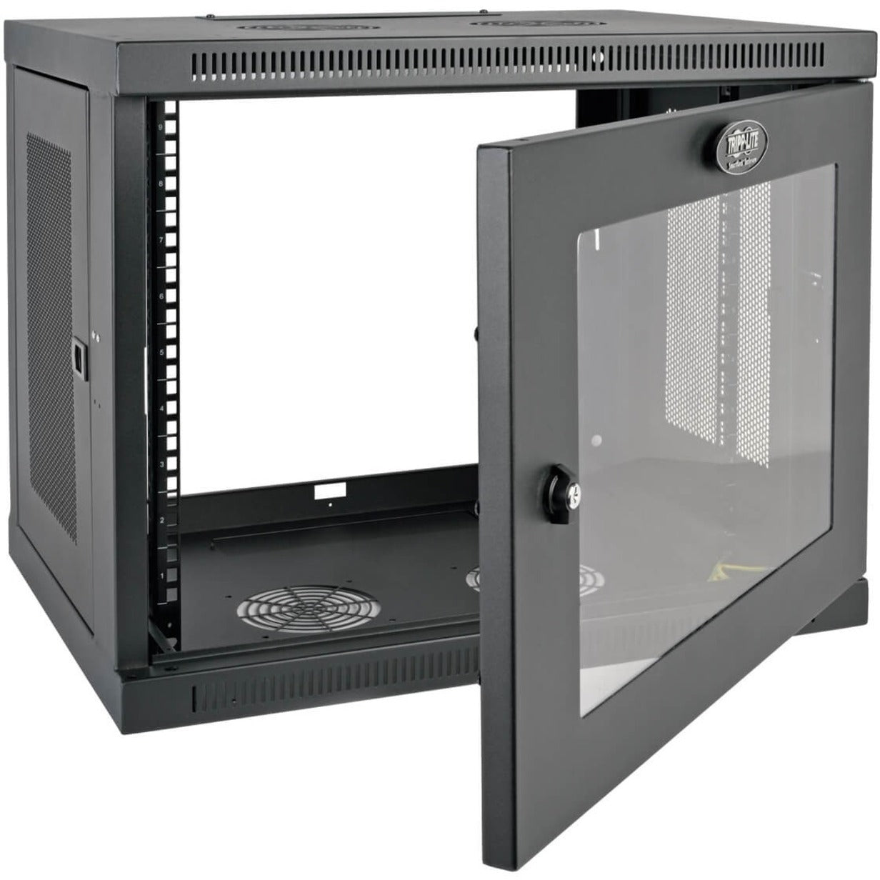 Tripp Lite SRW9UG SmartRack 9U Wall-Mount Rack Enclosure Cabinet, Cable Management, 200 lb Weight Capacity