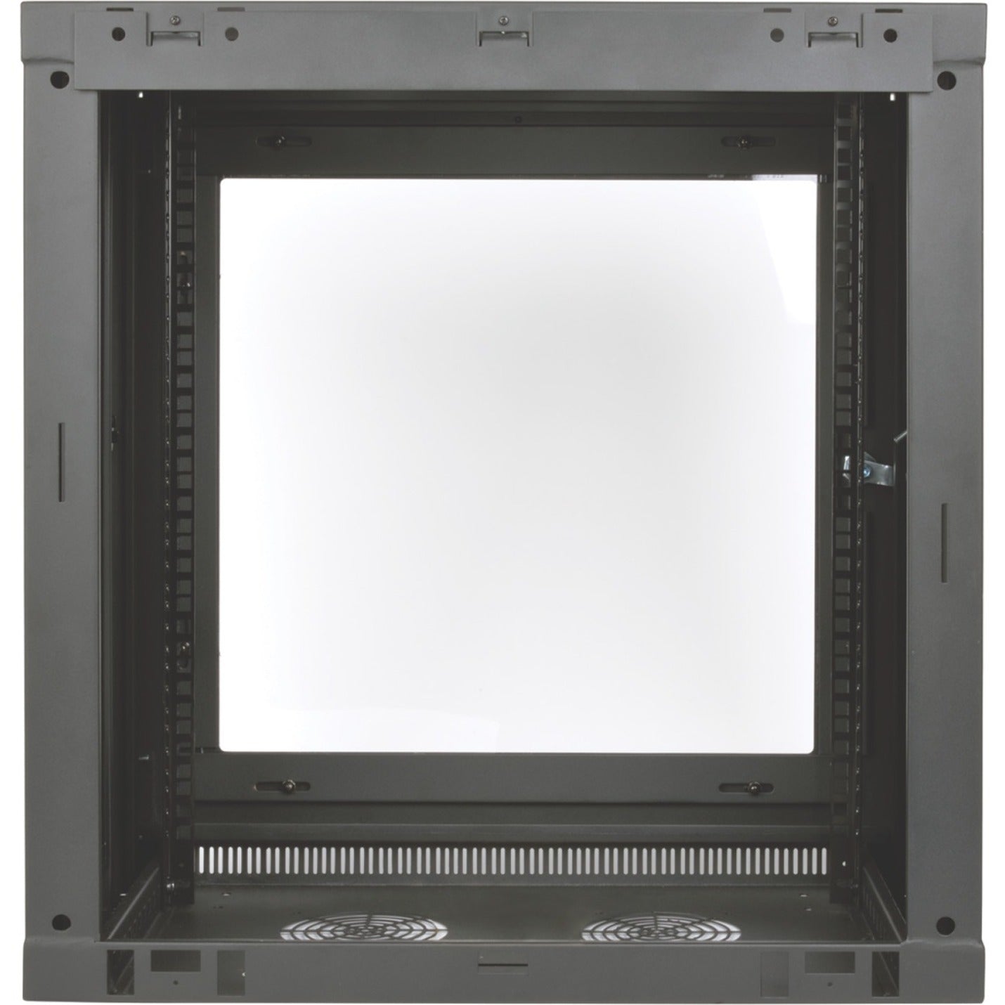 Internal view of SRW12U13G rack showing mounting rails and ventilation features-alternate-image2