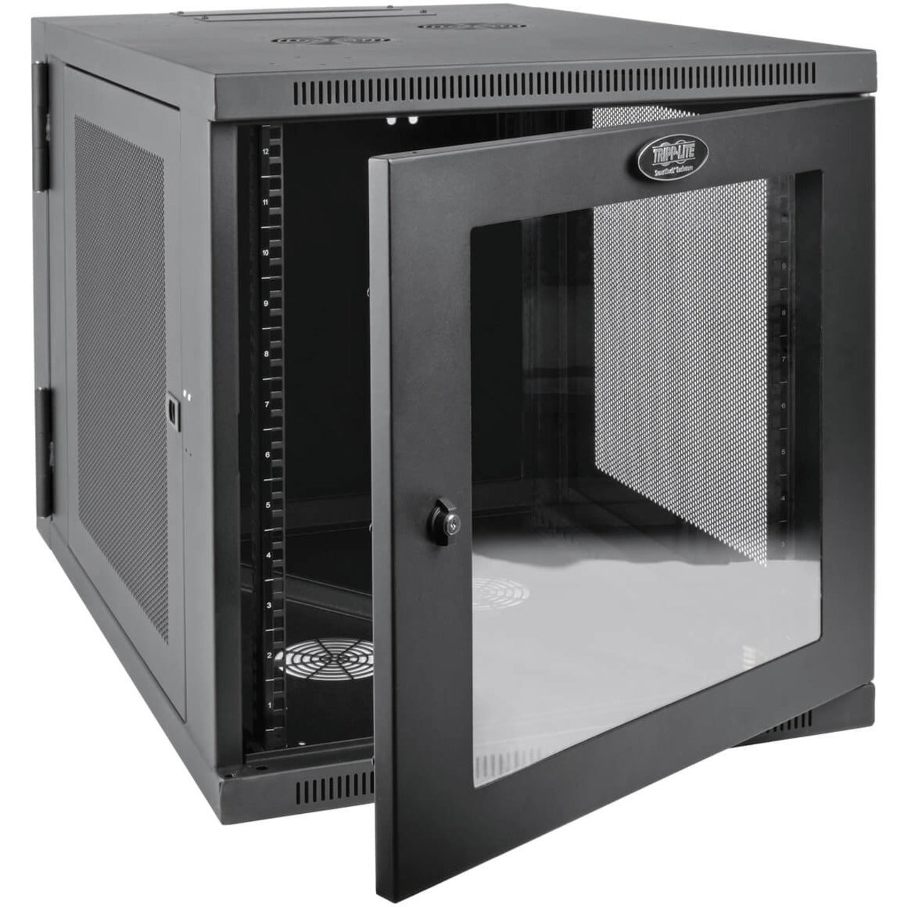 Tripp Lite SRW12US33G SmartRack 12U Server-Depth Wall-Mount Rack Cabinet Extended-Depth Plexiglass Insert